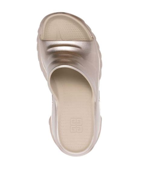 givenchy flip flops india|givenchy marshmallow slide wedge sandals.